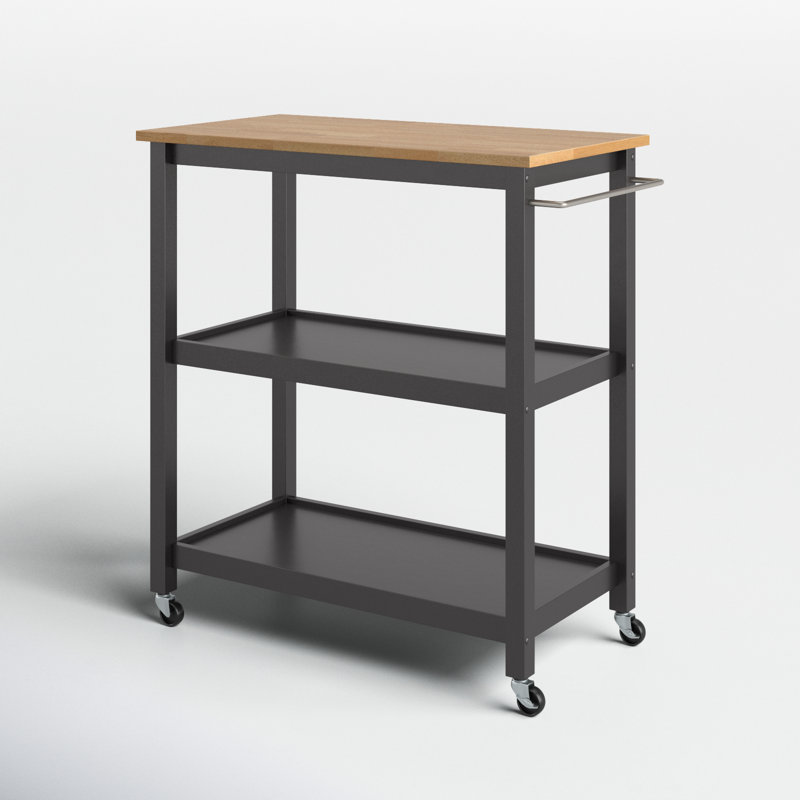 Batish Kitchen Cart, Black
