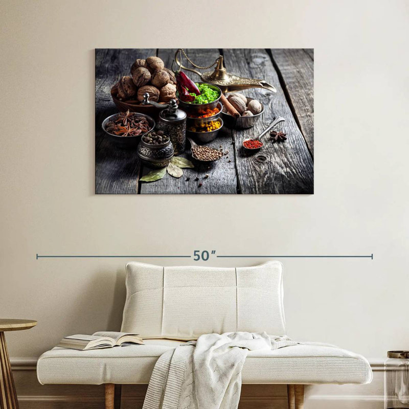 Yarlin Turkish Spices And Herbs, 26" H x 39" W
