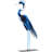 21"H Handmade Metal Heron Statue, 100% Hand-Painted Bird Figurine Décor, Rustic Handicraft Artwork For Bird Lovers-1769890360