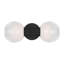 Sean Lavin Torian 2 Light Bathroom Bedroom Wall Fixture With Milk Clear Glass Mix Shade-700855297