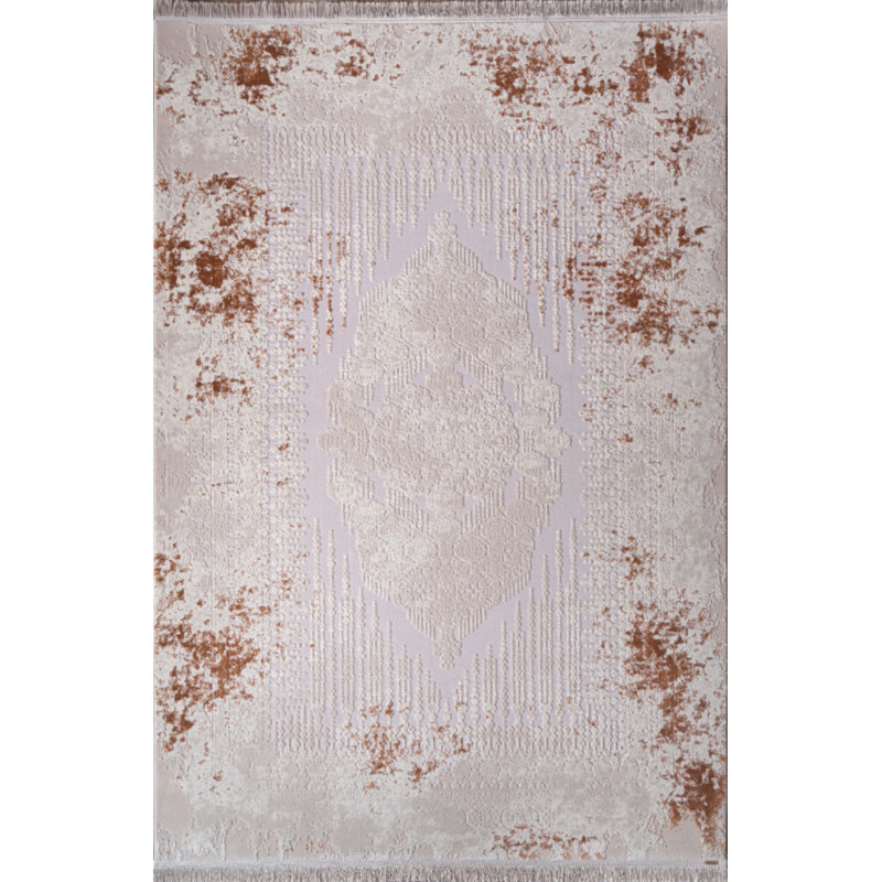 Tapis en coton Teresia, Tapis de couloir 3 pi 3 po x 10 pi