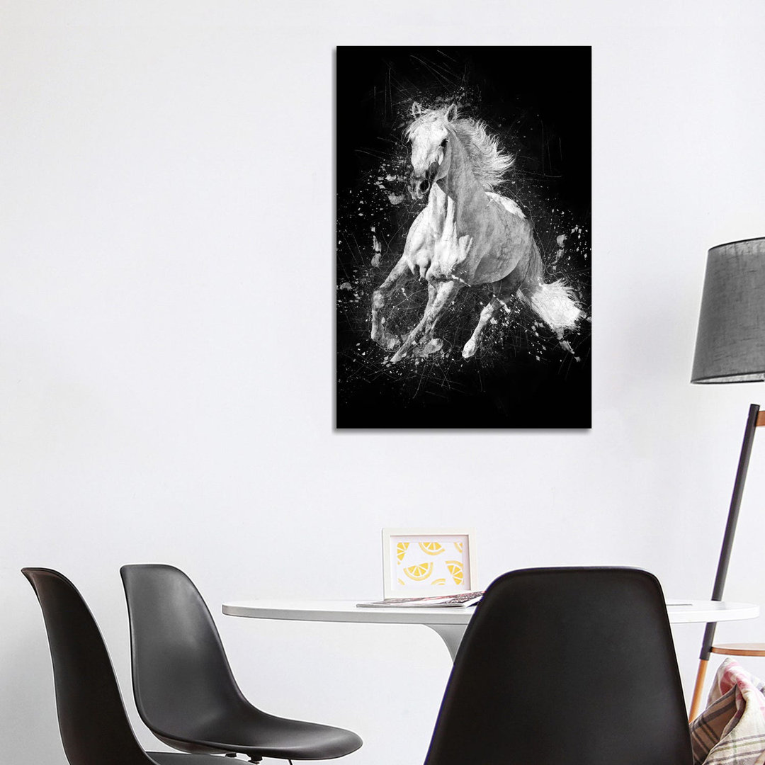 Horse Running by Cornel Vlad - Wrapped Canvas Art Prints