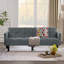 Velvet Futon Couch-1275044675