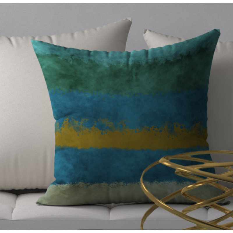 Housse de coussin décorative carrée à succès invitante et insert, 20 po x 20 po