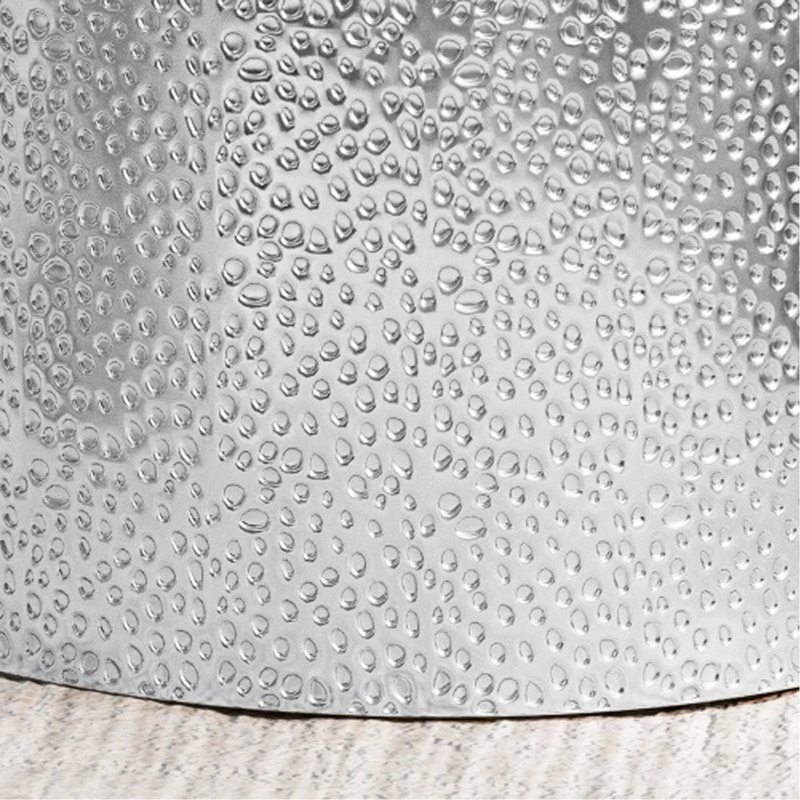 METAL SIDE TABLE-SILVER