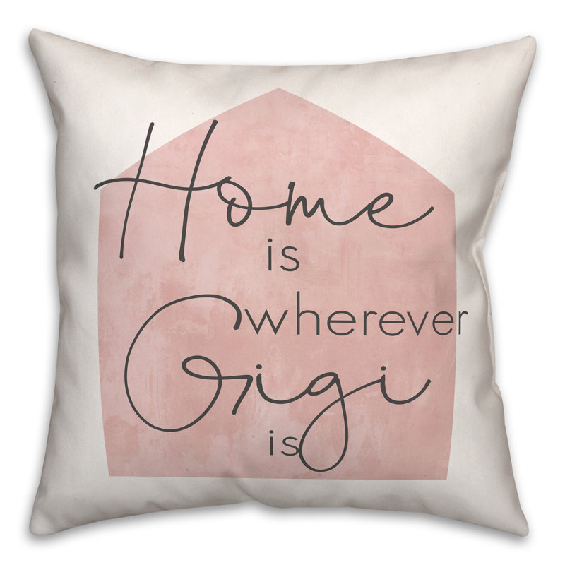  Housse et insert de coussin carré Home Is Partout Gigi Is