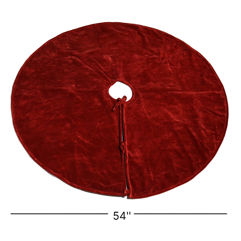 Steib Velvet Tree Skirt, Red