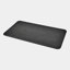 Radius Edge Leather Desk Blotter-Black 1"H x 17"W x 30"D Desk Accessory