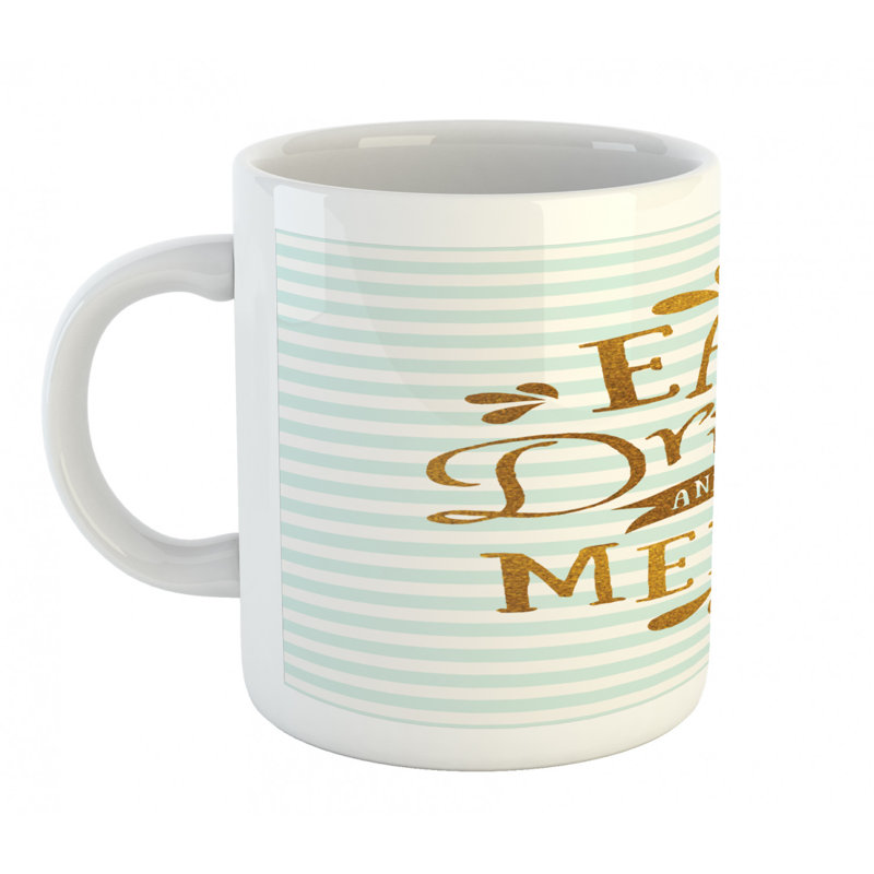 Grande tasse à café manger et be merry