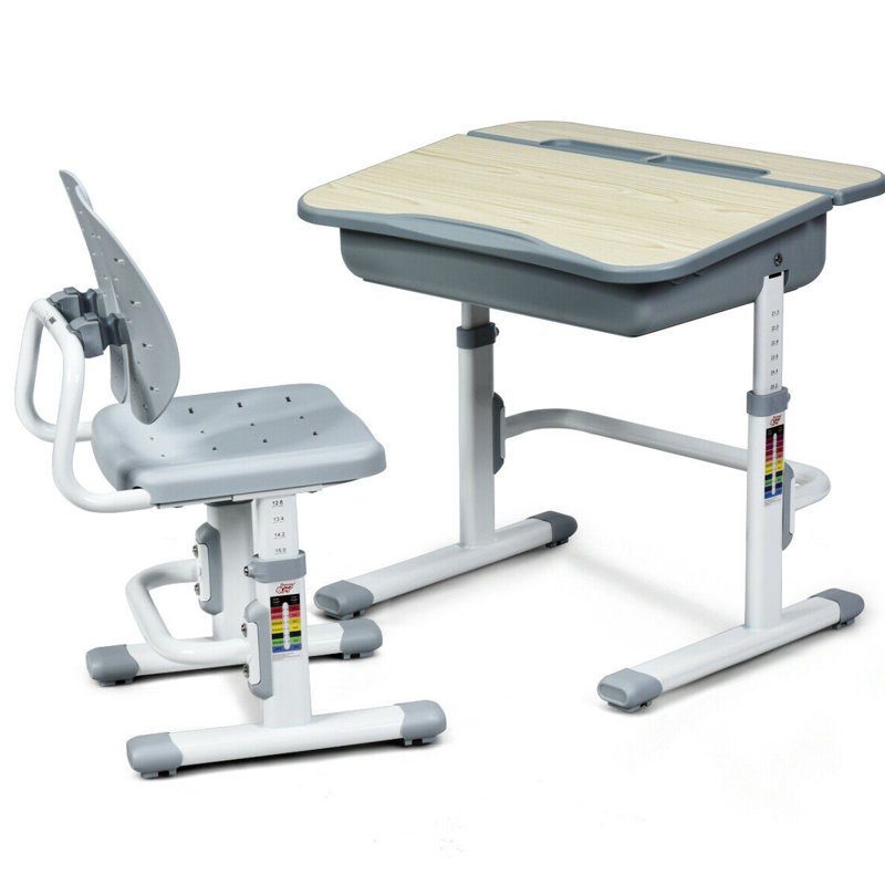 Ensemble de bureau d'art 26,5 po Oleary, Gris