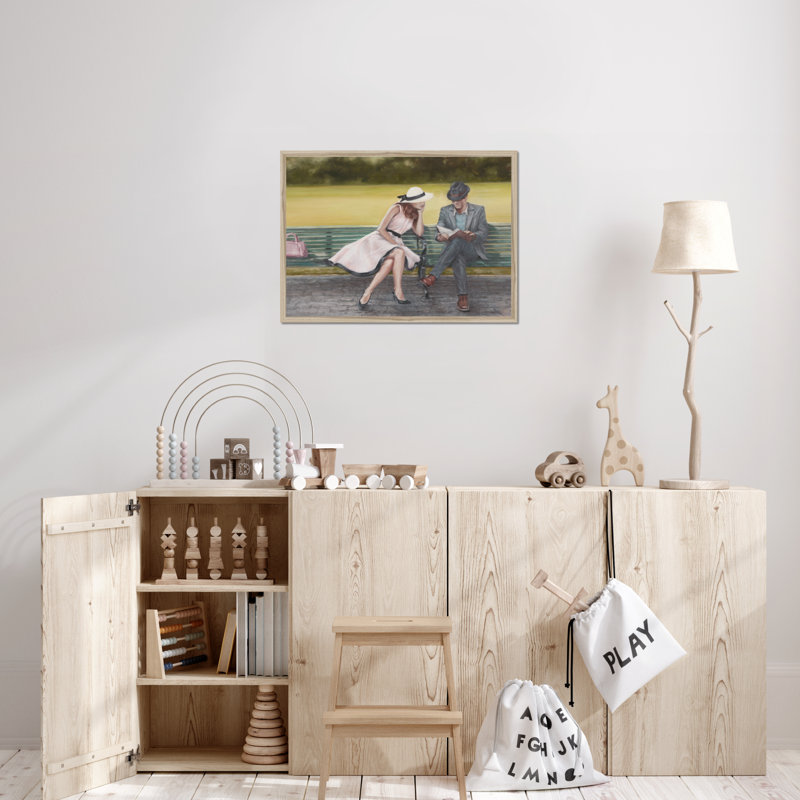 Prologue by Ethan Harper - Painting, 55cm H x 80cm W, Natural Wood Framed Paper Print