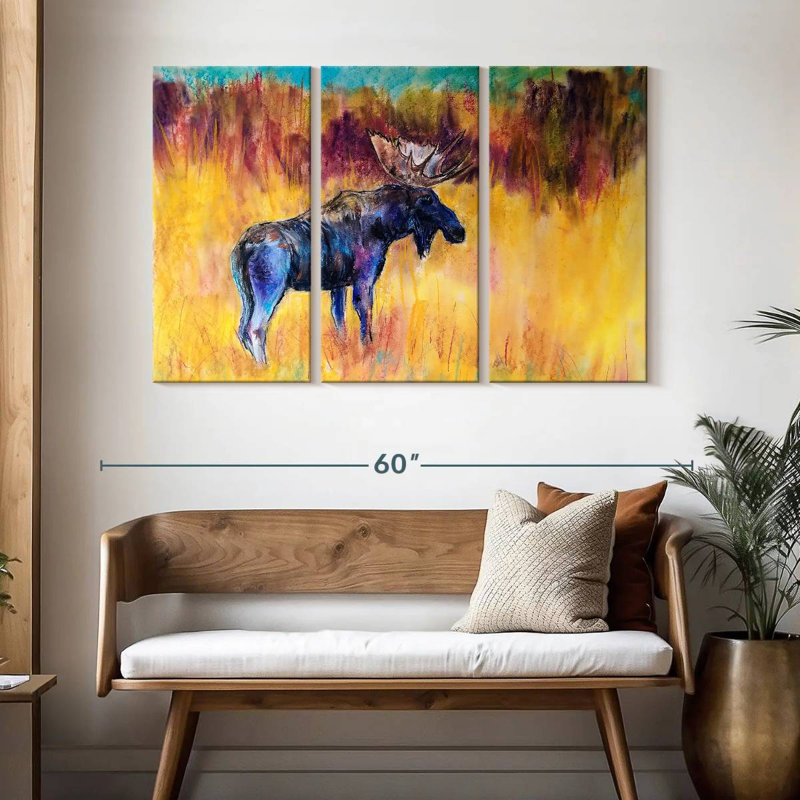 Brampt Abstract Moose, 32" H x 50" W