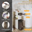 Armoire de rangement étroite à 4 niveaux avec tiroirs et boîte à mouchoirs pour cuisine