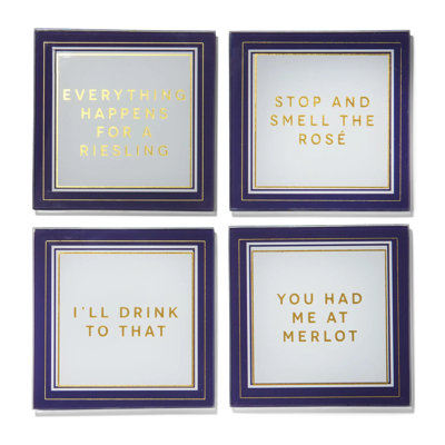 4"D Glass Coaster
