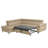 Alfreddie Leather Corner Sofa with Sleeping Function and Storage-649520983-649520982