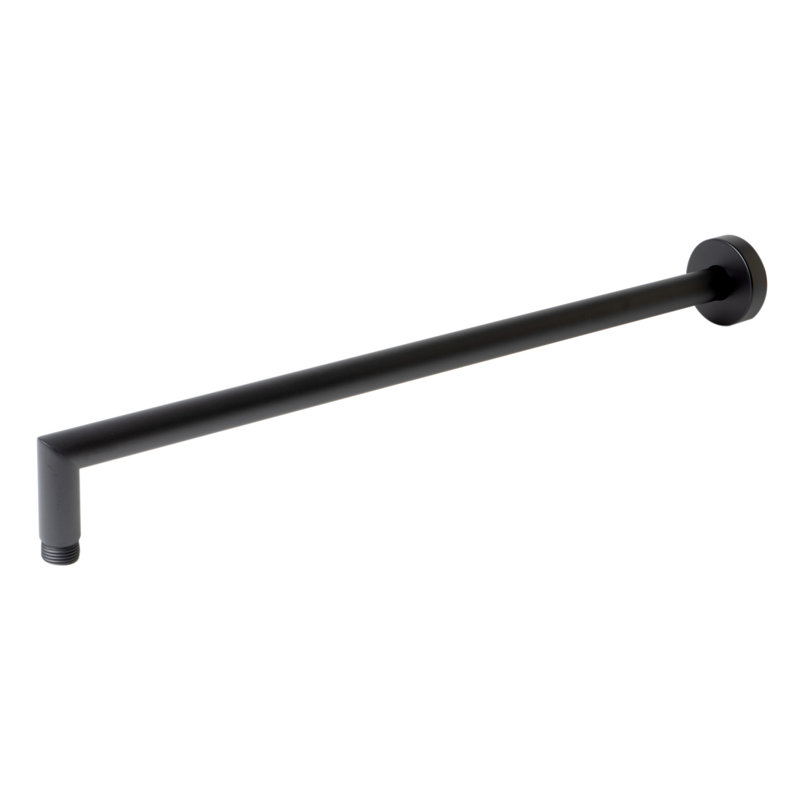 Bras de douche, Noir mat