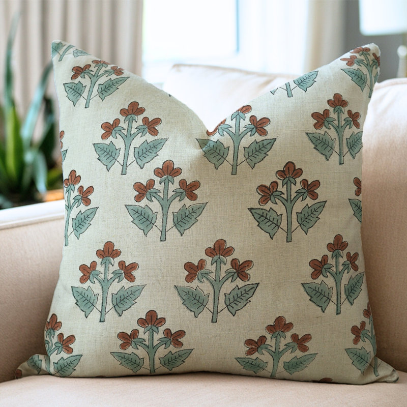 Housse de coussin pour canapé et canapé Fab Divine, brun, chahat, Carrée, H 26 po x l 26 po