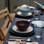 Assiette à salade ou à dessert empilable en grès de 8,5 po, ensemble de 6-711608604