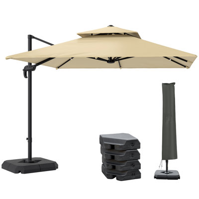 268cm Tilt Cantilever Parasol