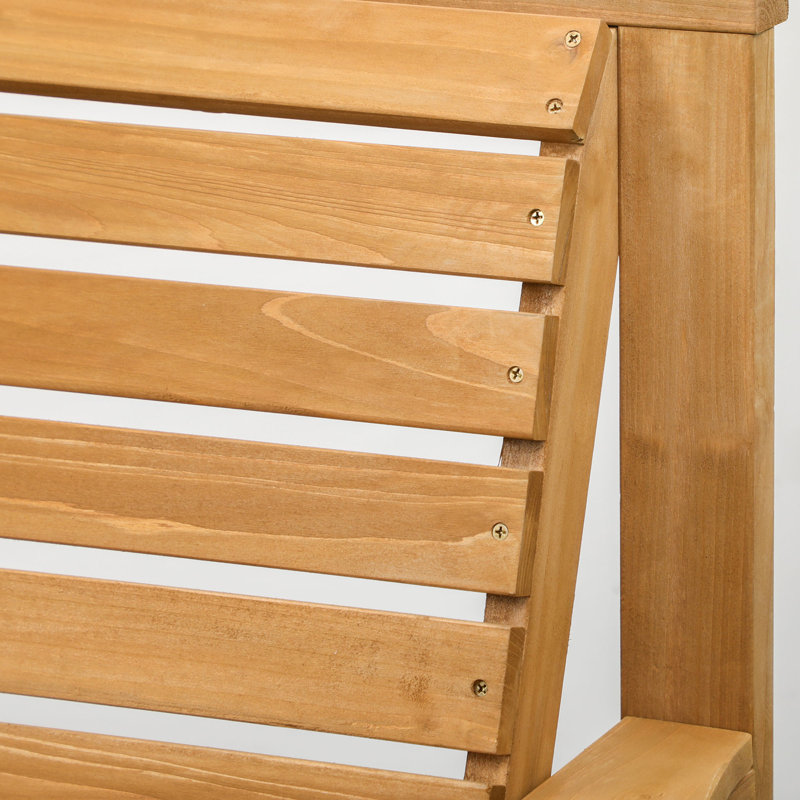 Banc d'extérieur Renlee Fir, Marron clair