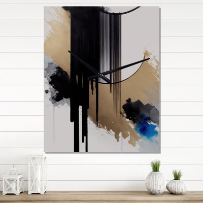Minimalist Abstract I - Modern Wall Clock