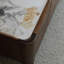 Table basse luxueuse en noyer noir clair-105490465