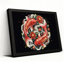 «Koi Fish and Flowers», reproduction d'art sur toile tendue sur toile, ensemble de 1