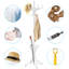 Solid Wood Freestanding 12 - Hook Coat Rack-88061332