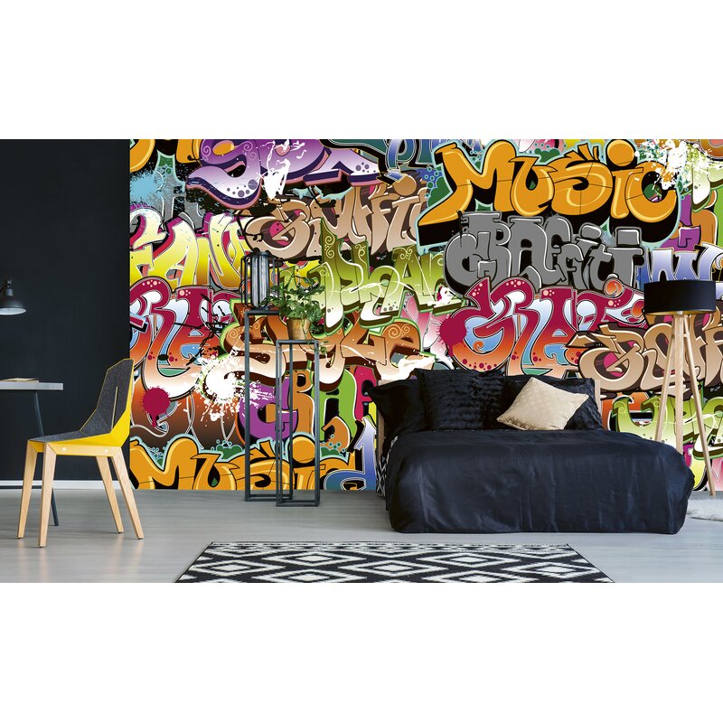 Trinx Graffiti Art Wall Mural | Wayfair