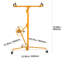Élévateur de cloison sèche de 16 pi, palan à feuille robuste de 150 lb avec bras télescopique réglable, roues verrouillables, outils de levage de panneau de levage de cloison sèche idéal pour l'installation au plafond et au mur (jaune)-125992594-125992597