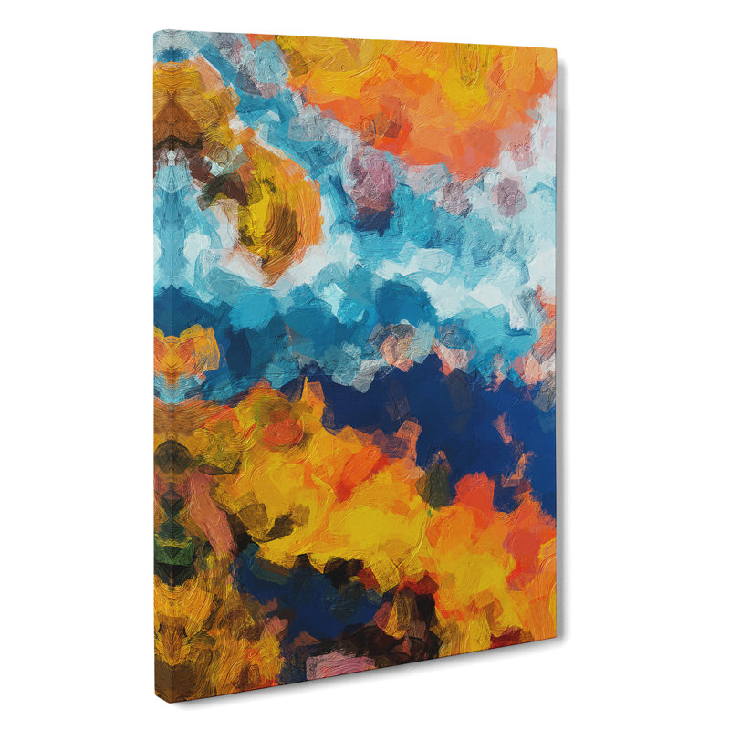 United Forever Abstract - Wall Art, Wrapped Canvas, 50cm H x 35cm W, No Matte