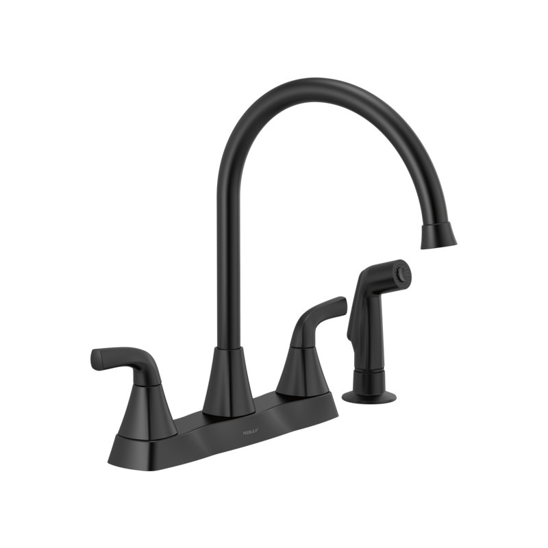 Peerless Parkwood Kitchen Faucet with Side Spray, Matte Black