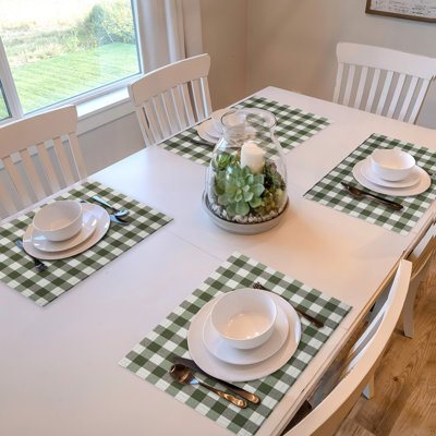 Woven Trends Plaid Cotton Blend Potholder Set