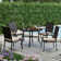 Round 4 - Person 47'' Long Dining Set with Cushions