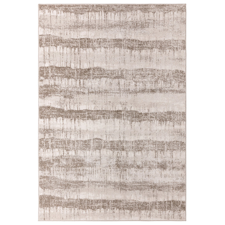 Anjolina Abstract Beige Area Rug