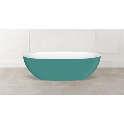 Barcelona 70.25" x 33.625" Freestanding Soaking Bathtub