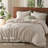 Bedsure 100% Washed Cotton Duvet Cover - Linen Color Minimalist Cotton Duvet Cover Linen Like For All Seasons - Gentlesoft Plain Simple Bedding -123120807-125469688