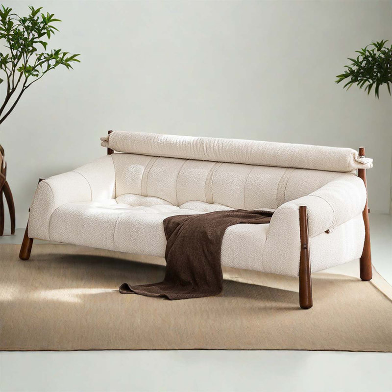 Magill Upholstered 86.61'' Sofa, White