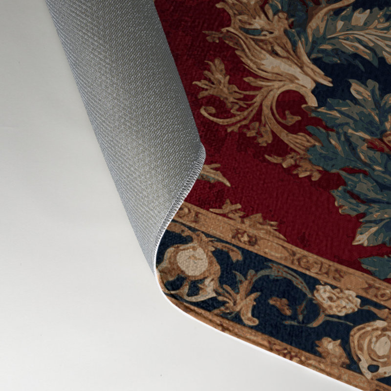 Tapis d'intérieur et d'extérieur brun français, Rectangle 9 pi x 12 pi