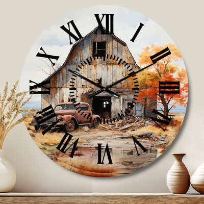 Horloge murale Barns Rustic Charm