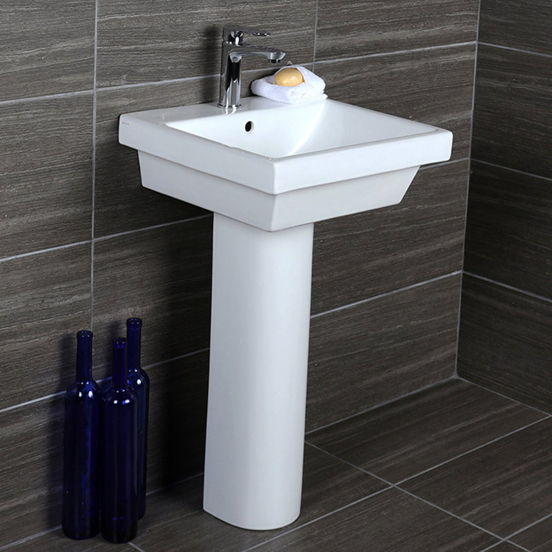 Piazza 19.5'' L Bathroom Sink, None