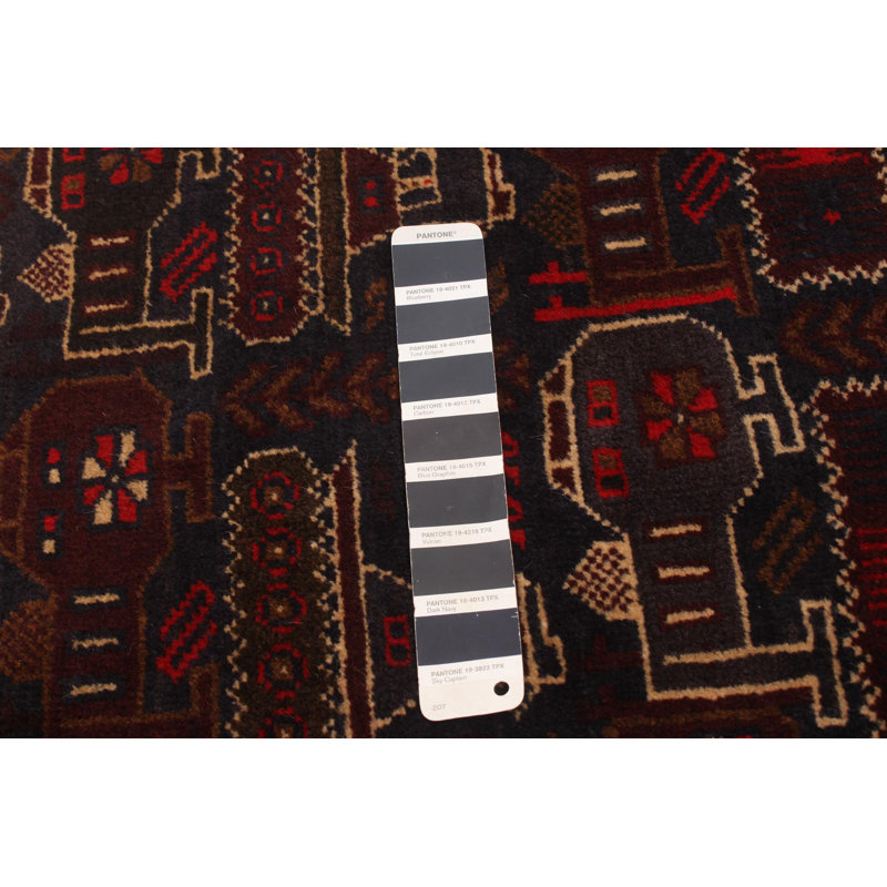 Tapis bleu marine foncé Rare War 2 pi 10 po x 4 pi 6 po