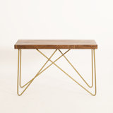46.06'' Solid Wood Top Console Table