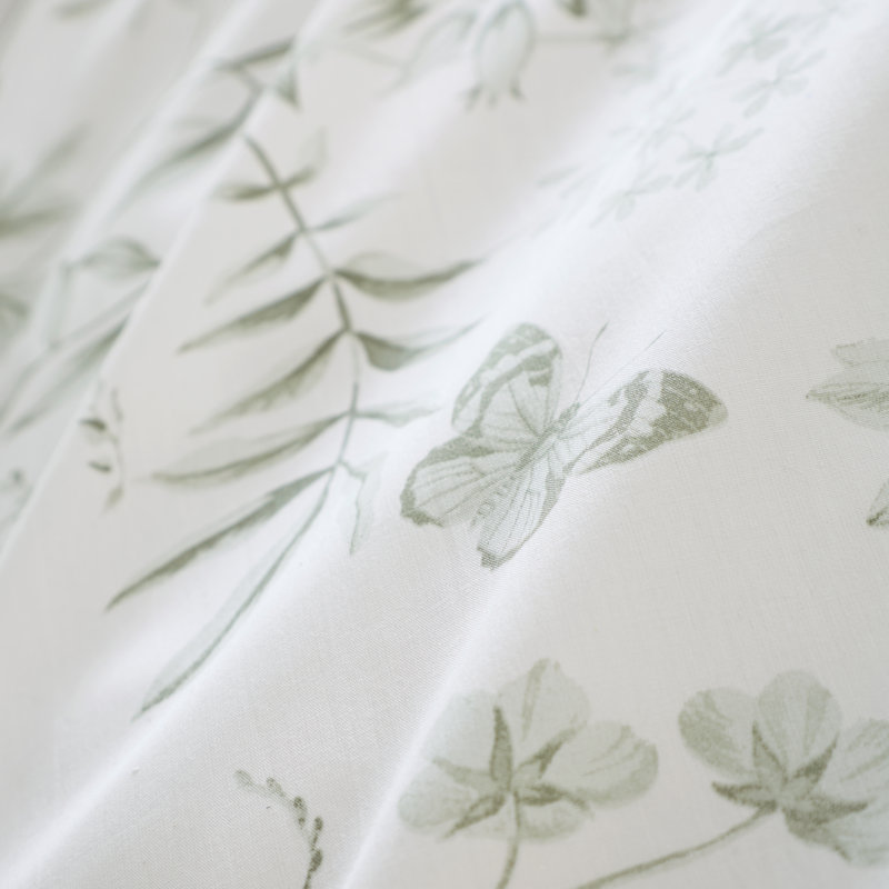 Thea Floral 200 Thread Count Cotton Reversible Duvet Cover Set, Single Duvet Cover + 1 Standard Pillowcase