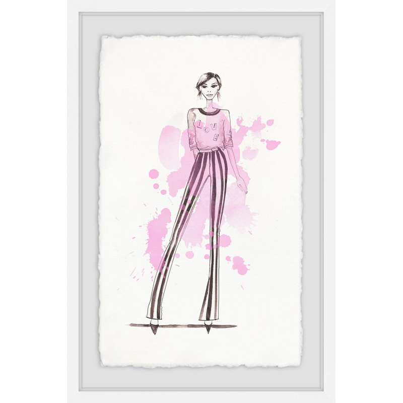 « love rose », reproduction d’impression encadrée, H 12 po x l 8 po x P 1,5 po