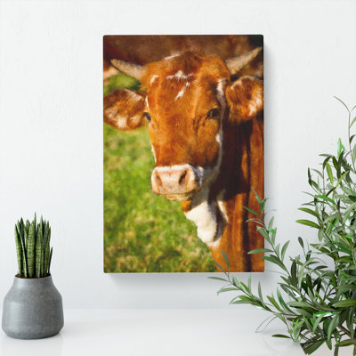 Portrait Of A Cow Vol.2 - Wrapped Canvas