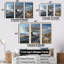 Paysage d'hiver de campagne - ensemble d'art mural sur toile campagne-107753501-107753502