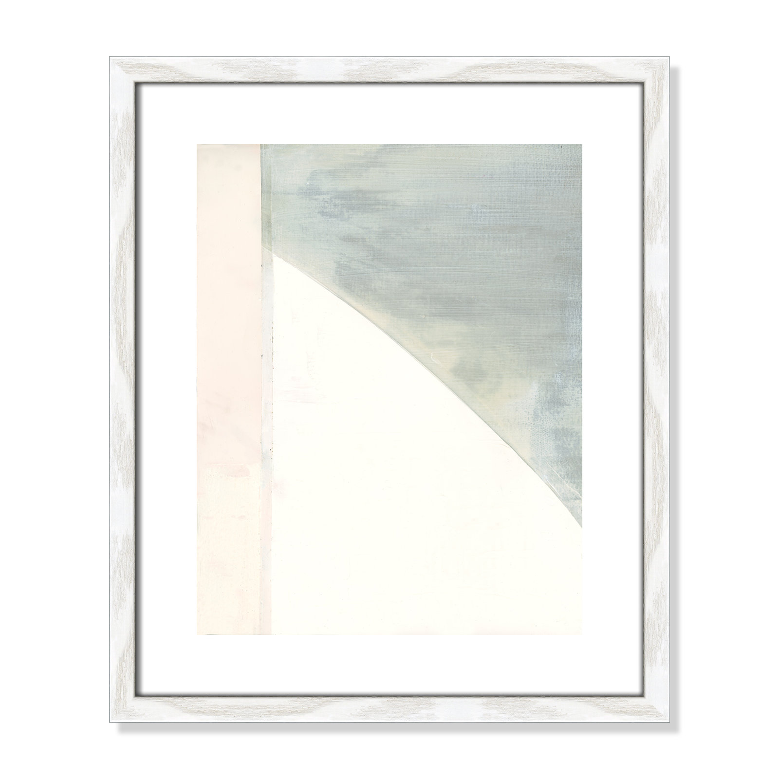 In Neutral I - Painting Print, White Wood Framed Paper, 19" H x 16" W x 0.75" D