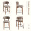 Chaise rembourrée en bois massif avec tabouret-1885920251-2143590158
