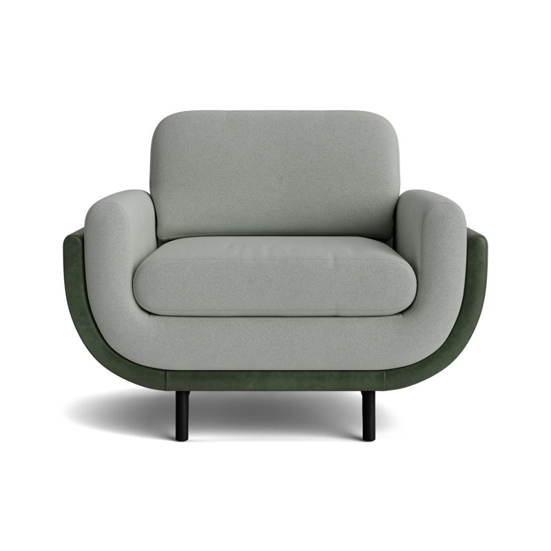 Regatta Chair, Boucle - Mineral Green/Bedford - Evergreen, Black